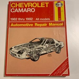 Chevrolet Camaro: Automotive repair manual
Paperback - ‘82-‘92